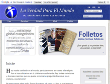 Tablet Screenshot of laverdadparaelmundo.org
